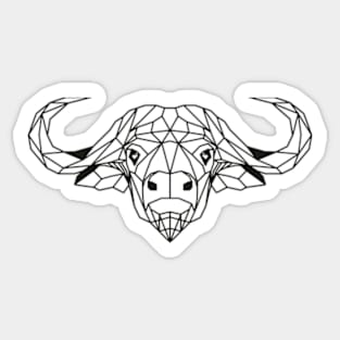 Geometric Buffalo Bison Sticker